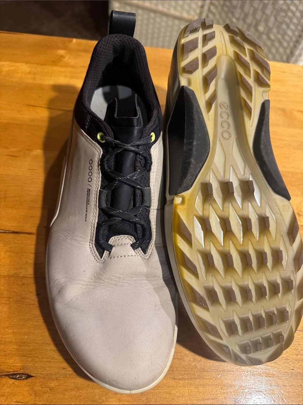 Ecco Biom H4 Men’s all Leather performance GOLF Sneakers